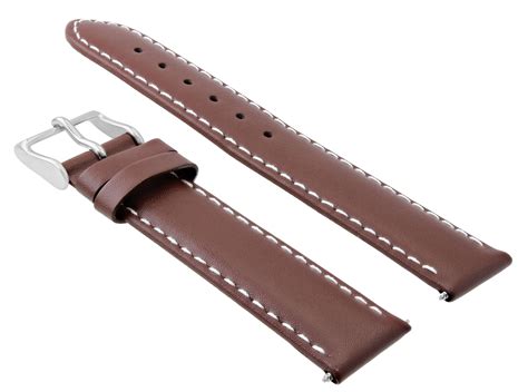 Ewatchparts 24MM LEATHER WATCH STRAP BAND 